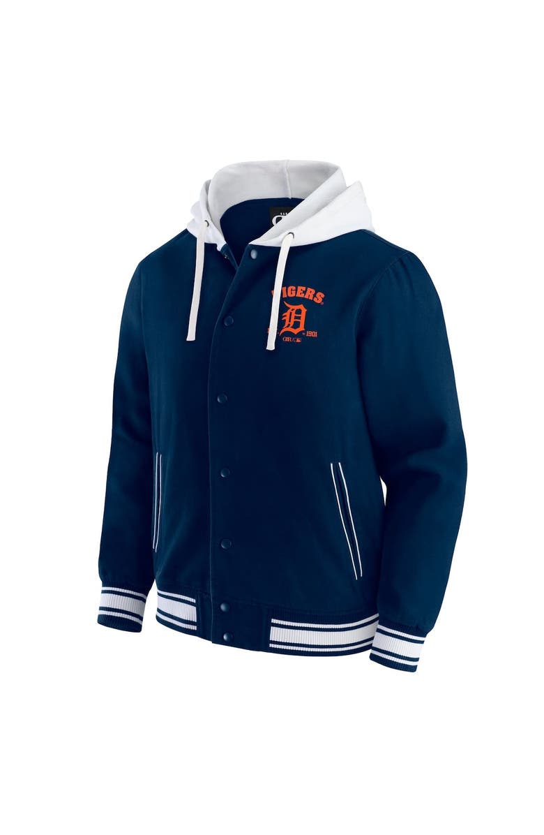 Darius Rucker Collection by Fanatics Men's Darius Rucker Collection by Fanatics  Navy Detroit Tigers Full-Snap Hooded Jacket, Alternate, color, 