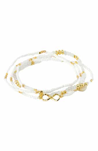 SAACHI 4-Pack Forever Beaded Bracelets