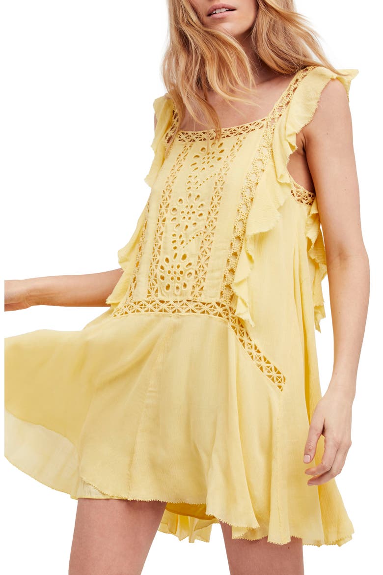 Priscilla Minidress, Main, color, YELLOW