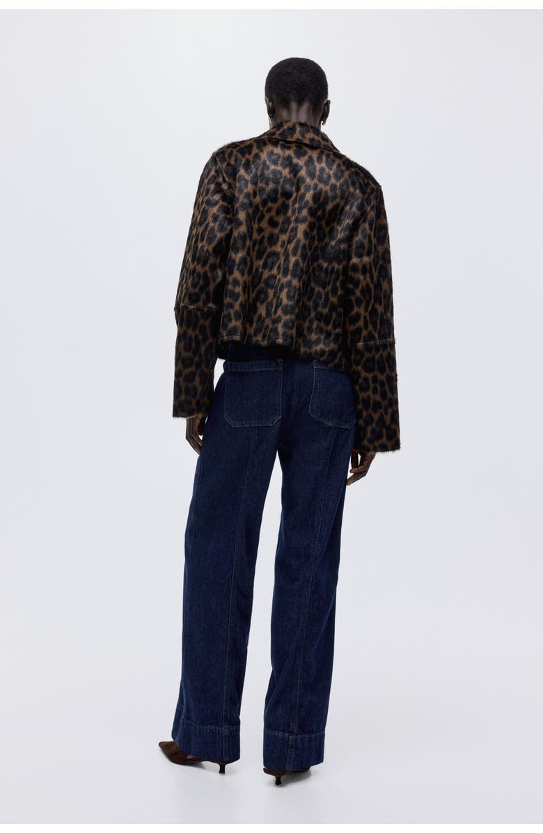 H&M Wide High Jeans, Alternate, color, Dark Denim Blue