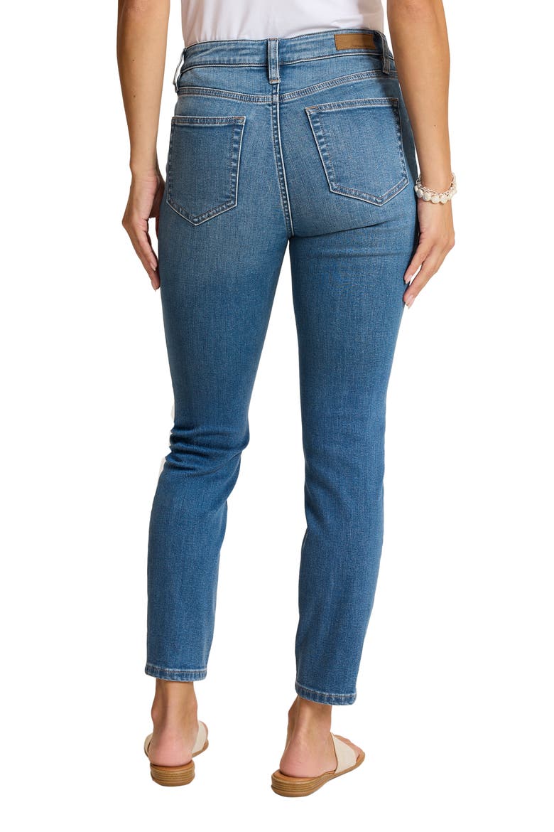 High Waist Ankle Skinny Jeans, Alternate, color, CLEARWATER BLUE WASH