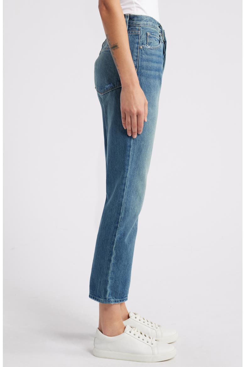 Billy High Waist Ankle Straight Leg Jeans, Alternate, color, THE ROXY