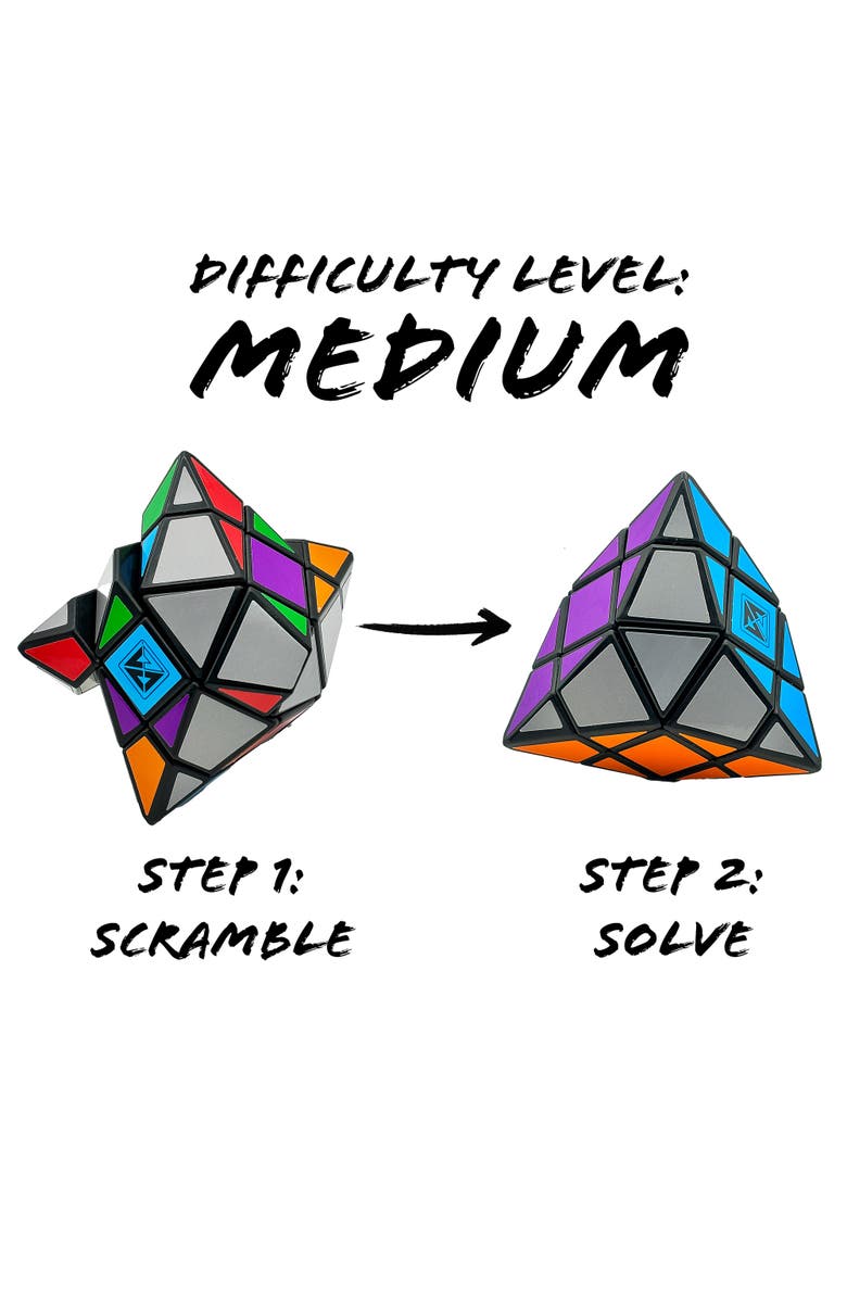 Inverse Volstar Twist & Solve 10-Sided Handheld Puzzle, Ages 8+, Alternate, color,