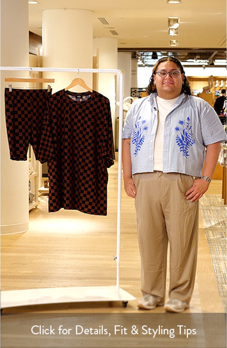 Malone Rib Oversize T-Shirt & Biker Shorts Set, sales video thumbnail