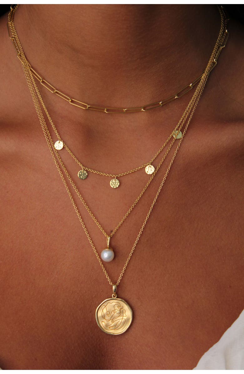 Murkani Motherhood Necklace, Alternate, color, Yellow Gold