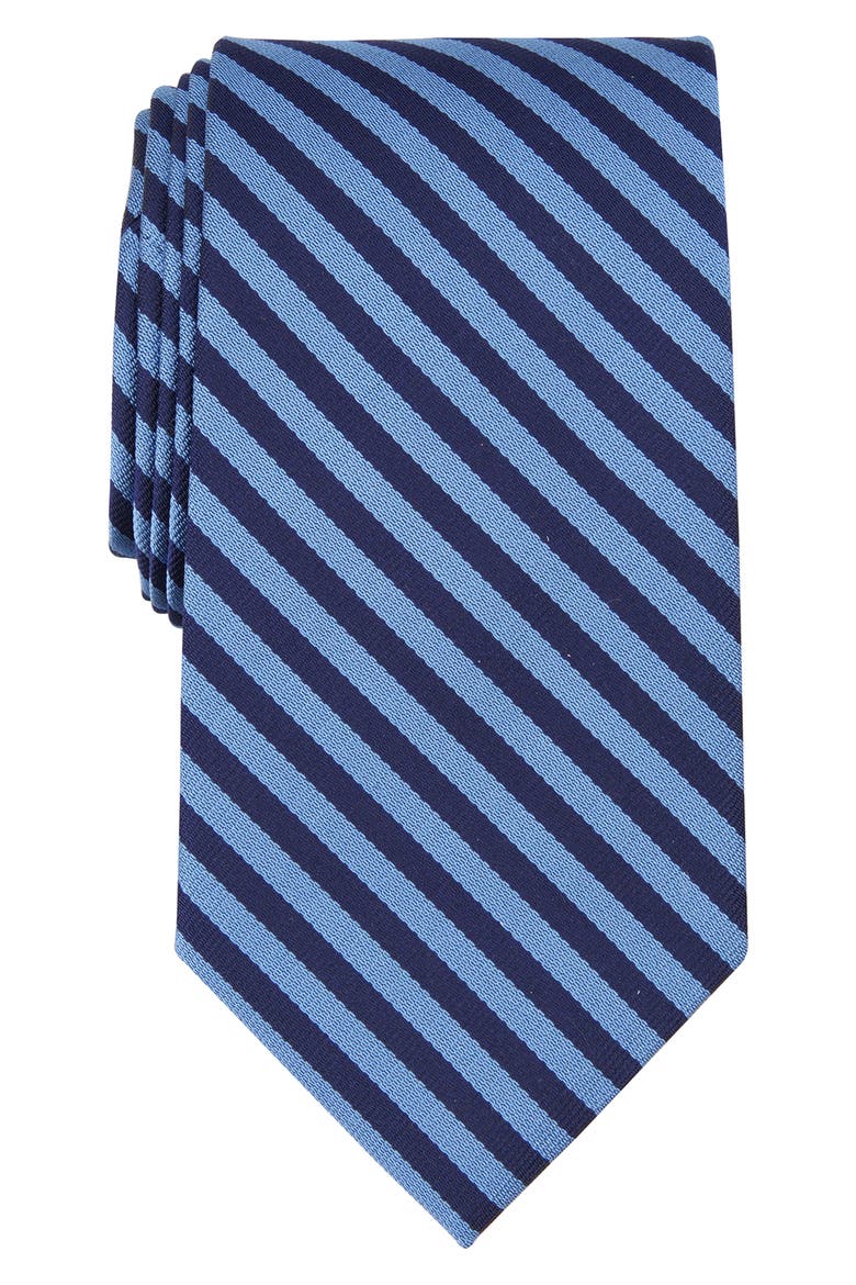 Bar Stripe Silk Blend Tie, Main, color, LT. BLUE