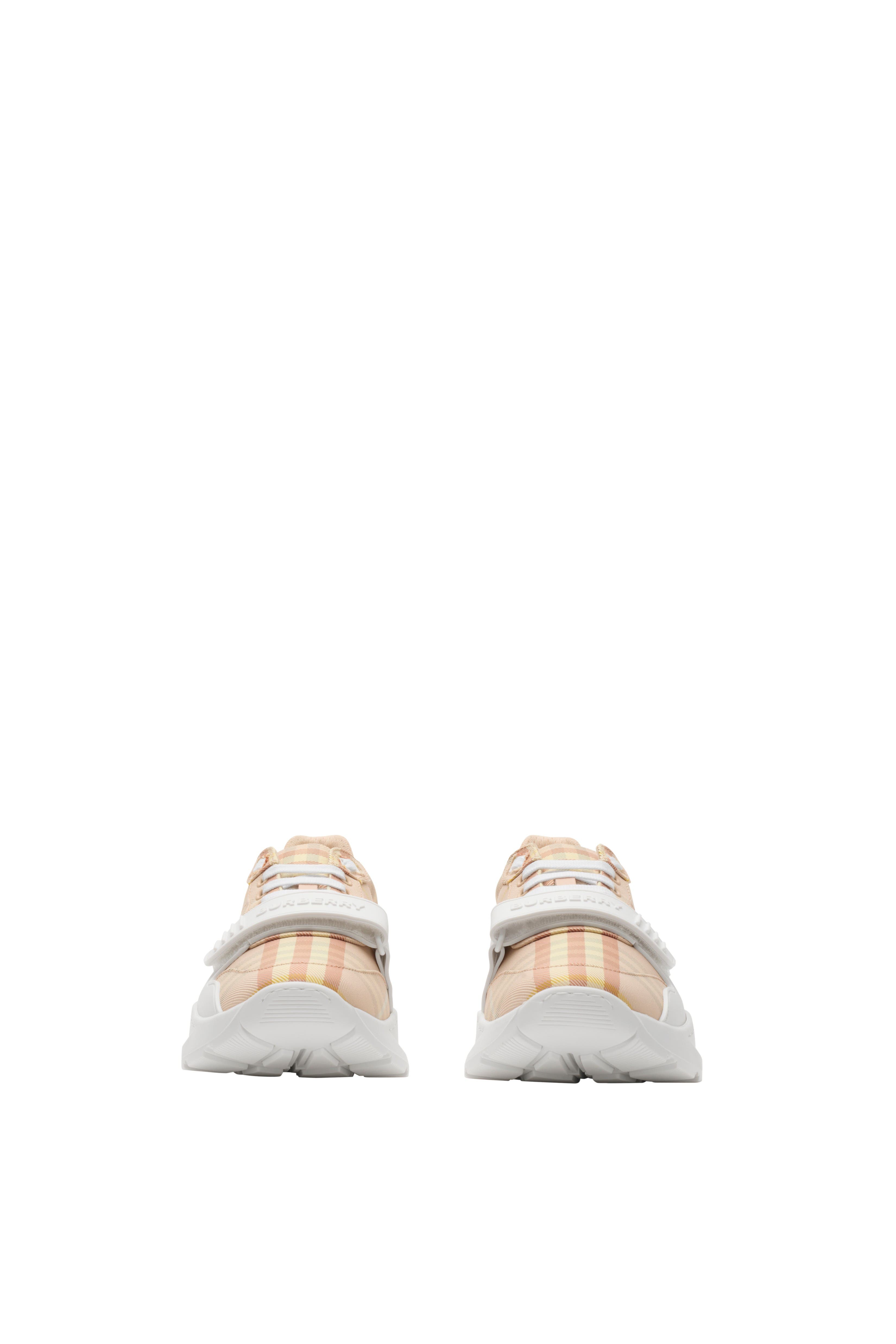 Burberry Check Sneakers, Alternate, color, Teacup Pink