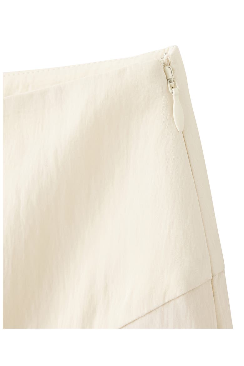 Lace Detail Asymmetric Skirt, Alternate, color, ECRU