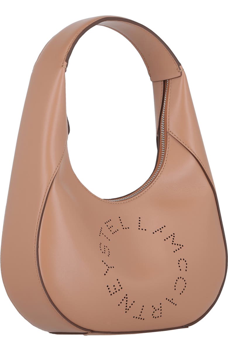 Stella McCartney Logo Vegan Leather Shoulder Bag, Alternate, color,