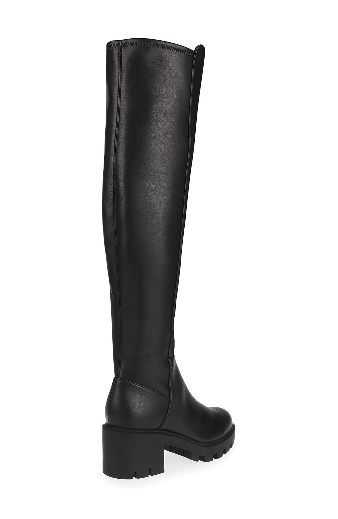 DV Dolce Vita Tall Shaft Lug Sole Boot, Alternate, color, BLACK