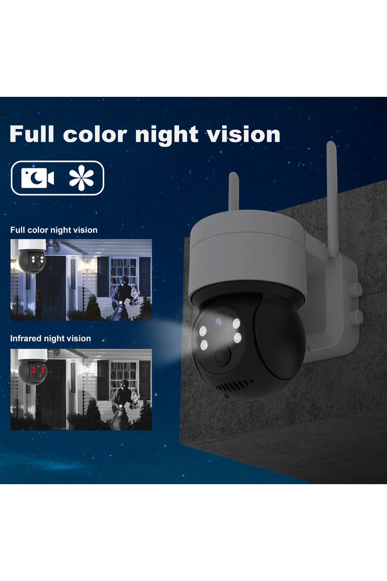 Smart WiFi Spotlight Battery Camera, Alternate, color, White