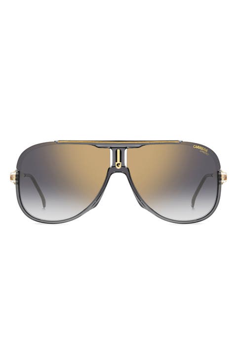 64mm Oversize Aviator Sunglasses