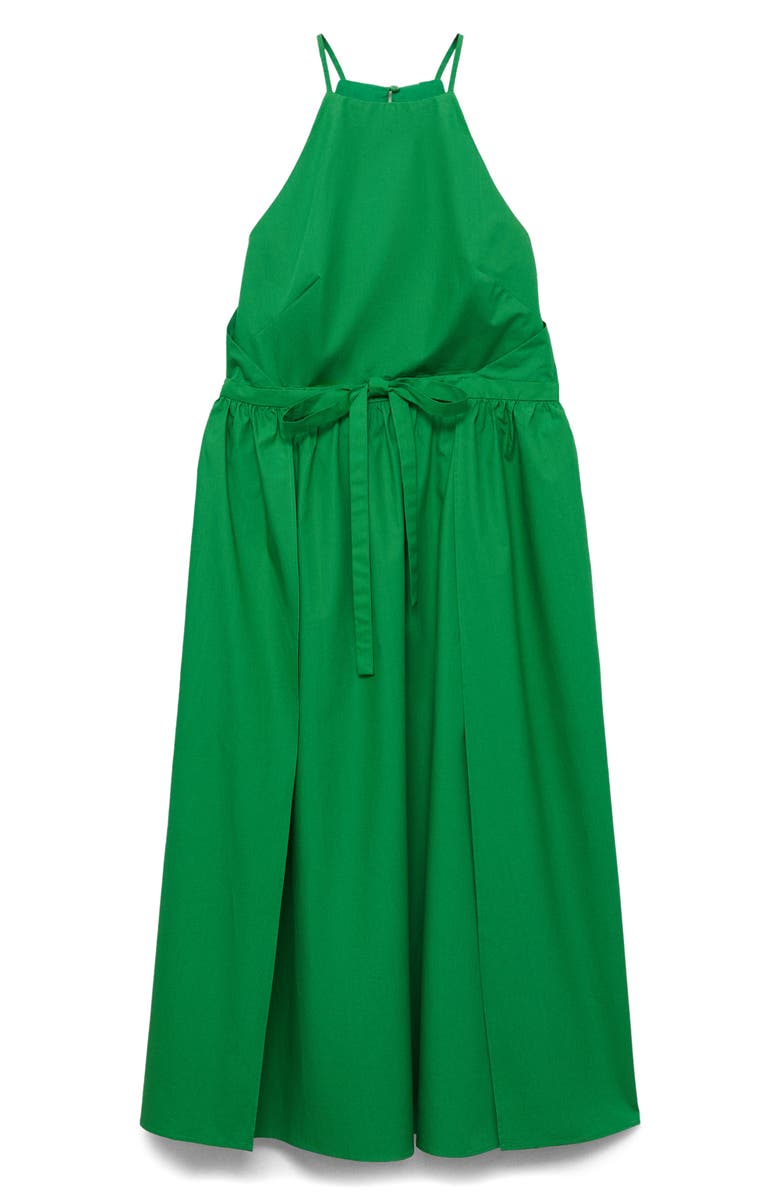 MANGO Tie Waist Sleeveless Maxi Dress, Alternate, color, 