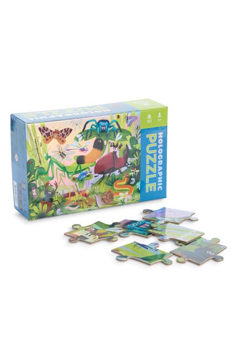 Kids' 50-Piece Holographic Bug Puzzle