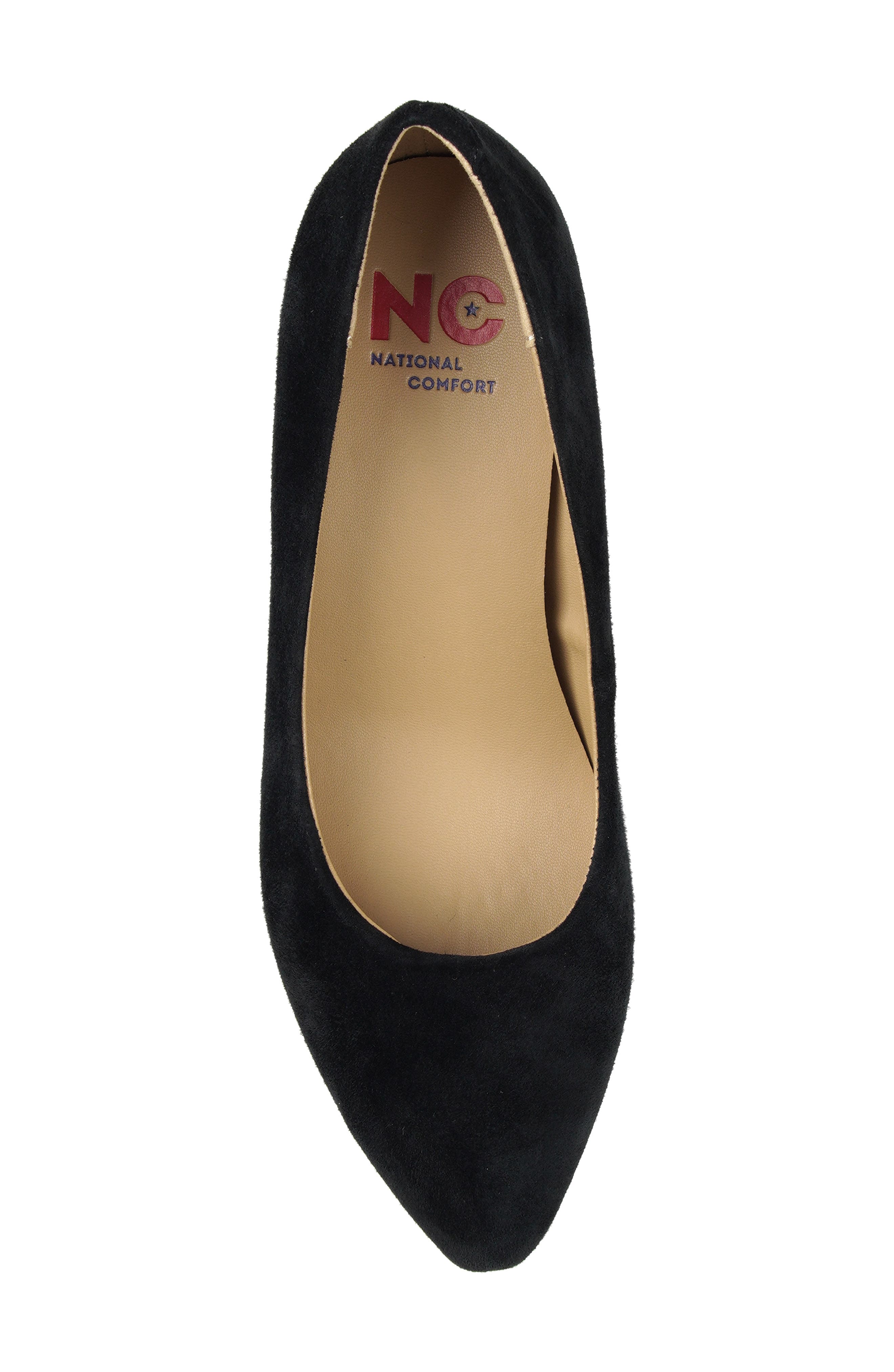 Wedge Pump, Alternate, color, BLACK SUEDE