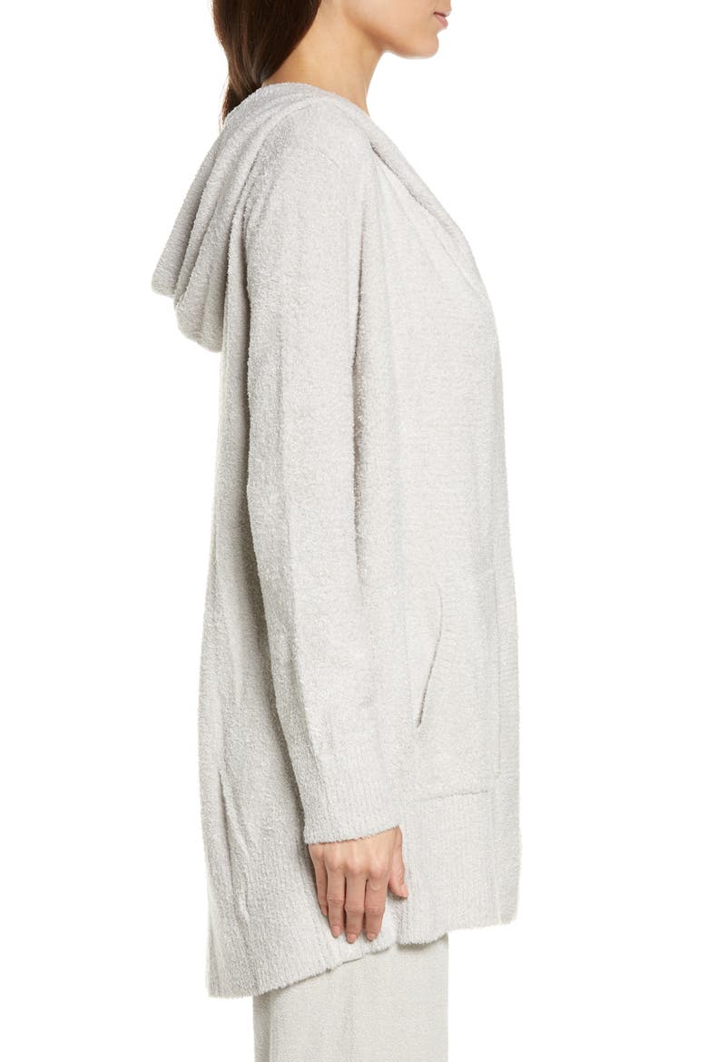 CozyChic™ Long Hooded Cardigan, Alternate, color, OYSTER