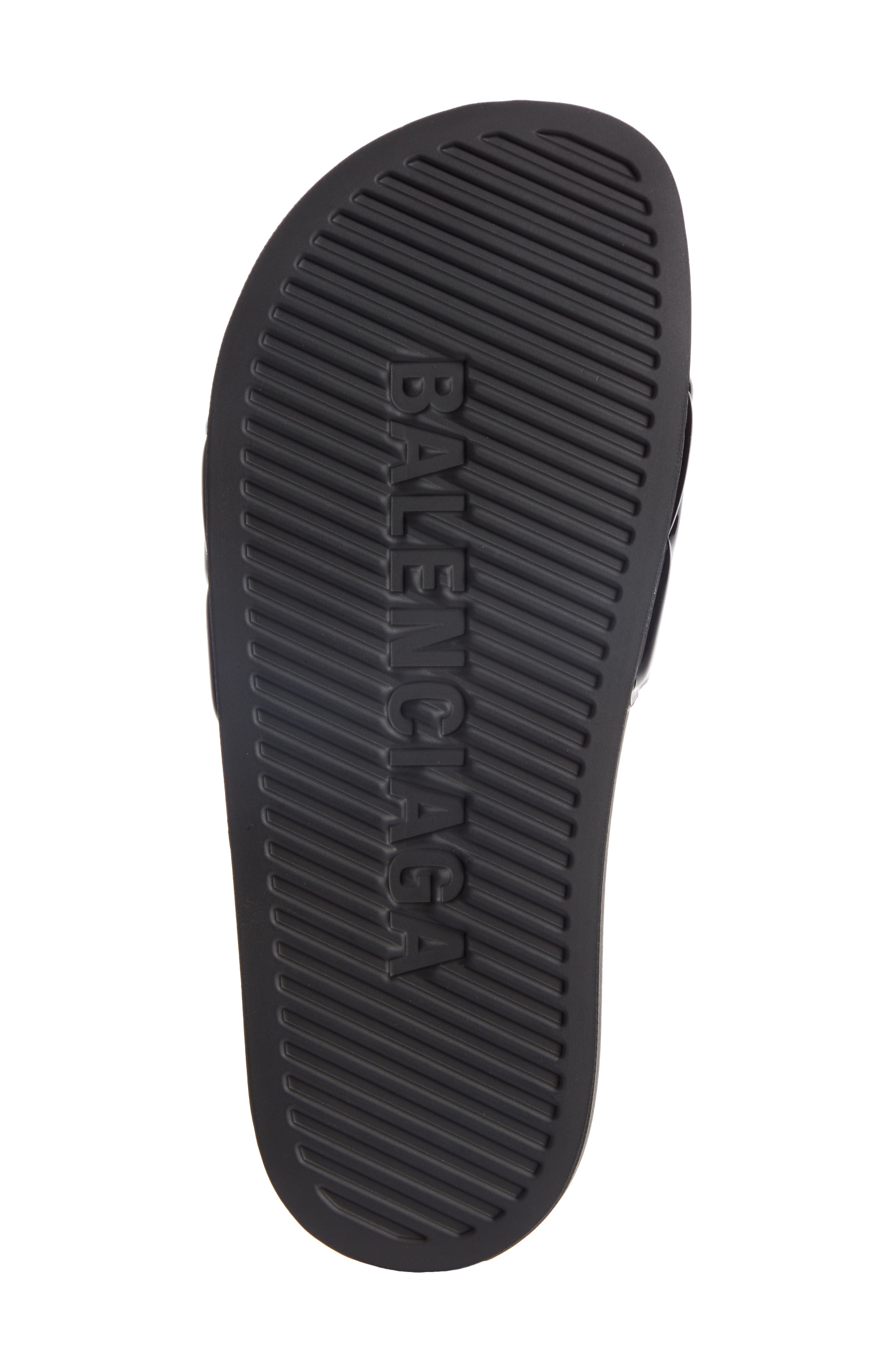 Balenciaga Patent Leather Slide Sandal, Alternate, color, 