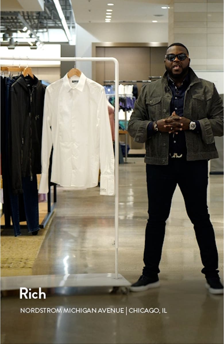 Cotton Poplin Tuxedo Shirt, sales video thumbnail