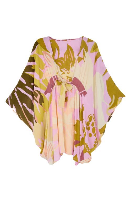 Saachi Floral Caftan In Pink