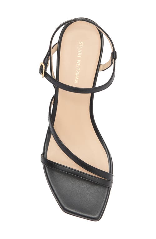 Stuart Weitzman Oasis 50 Wedge Sandal In Black