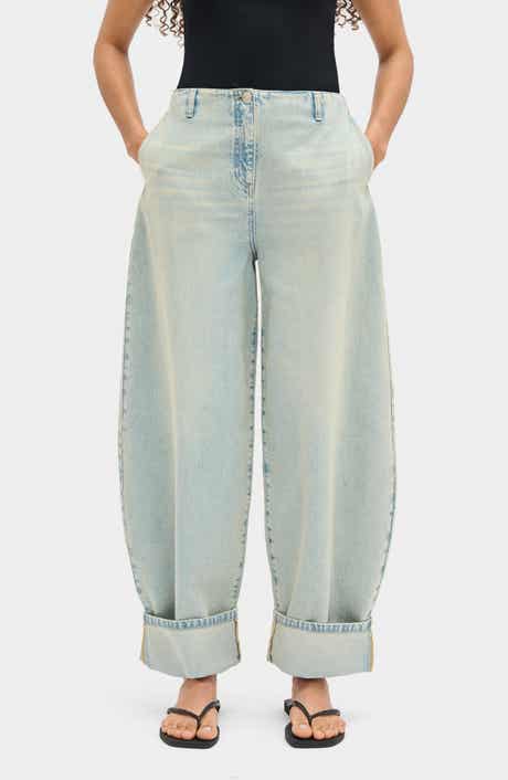 Christina Cuffed Barrel Leg Jeans