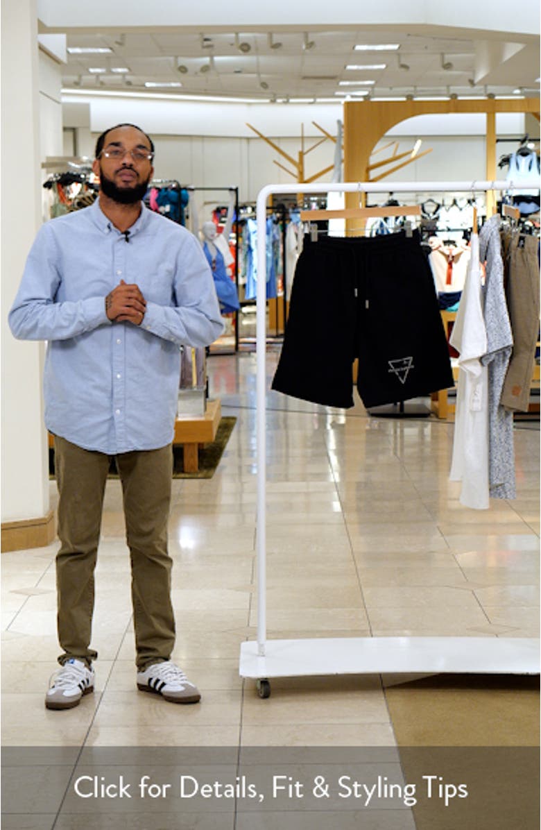 Hysteria Knit Cotton Drawstring Shorts, sales video thumbnail