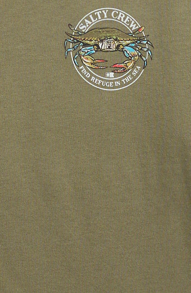 Salty Crew Kids' Jimmy Short Sleeve Graphic T-Shirt, Alternate, color, Dusty Olive
