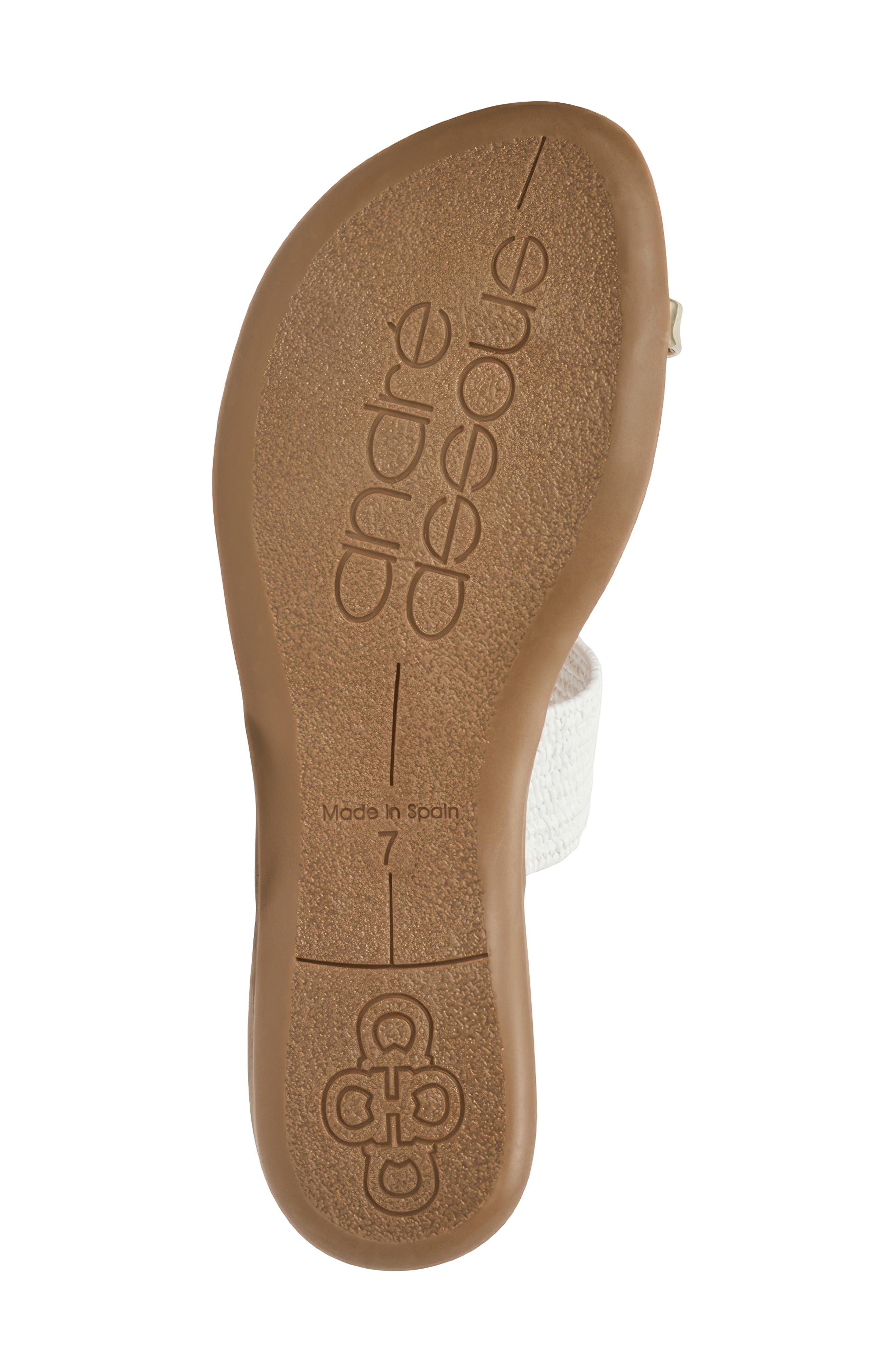 Neo Toe Loop Sandal, Alternate, color, WHITE RAFFIA