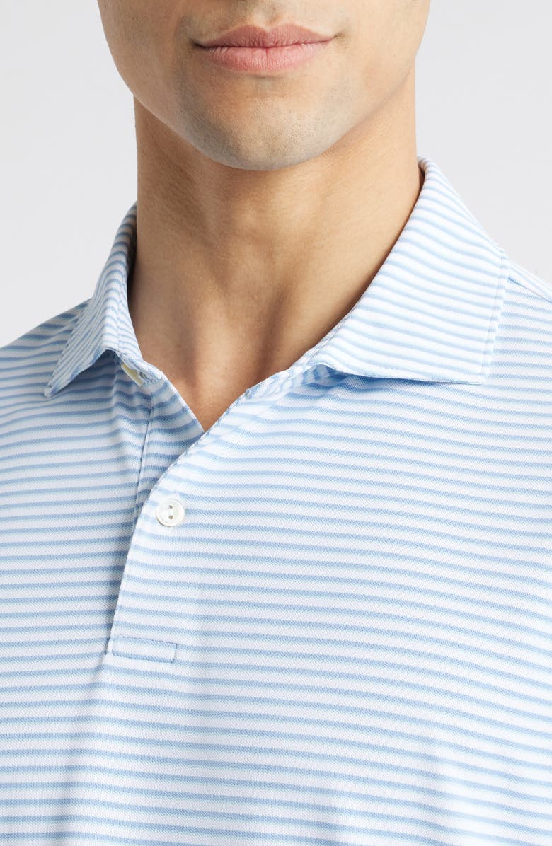 Peter Millar Crown Crafted Tempo Performance Polo, Alternate, color, White/ Angelite