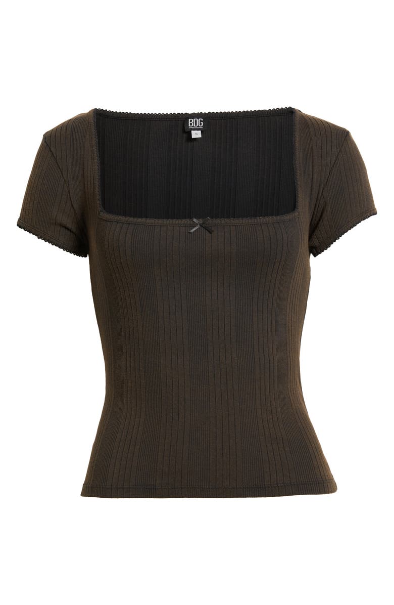 BDG Urban Outfitters Olivia Square Neck Rib Top, Alternate, color,