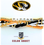 Color Shout Mizzou Lucky 7 Bracelet Set