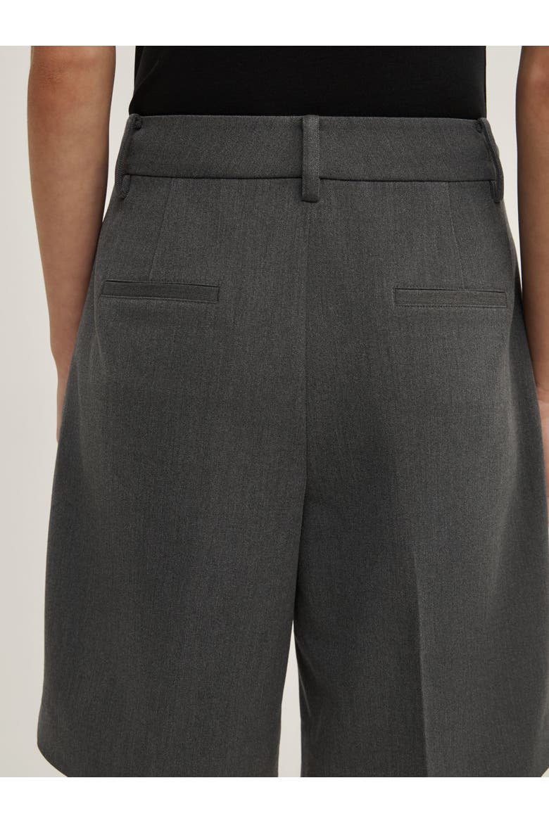 Bermuda High Waisted Tailored Shorts, Alternate, color, Charcoal
