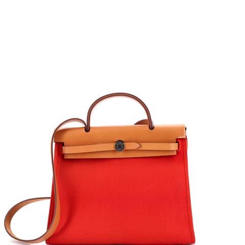 Herbag Zip Leather and Toile 31