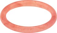 seree Blush Skinny Pink Skinny Round Jade Stone Bangle