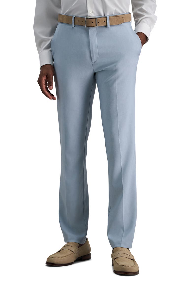 Flat Front Slim Fit Pants, Main, color, SKY