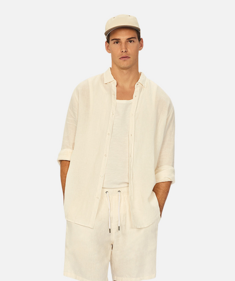 The Tennyson Linen Blend Long Sleeve Shirt