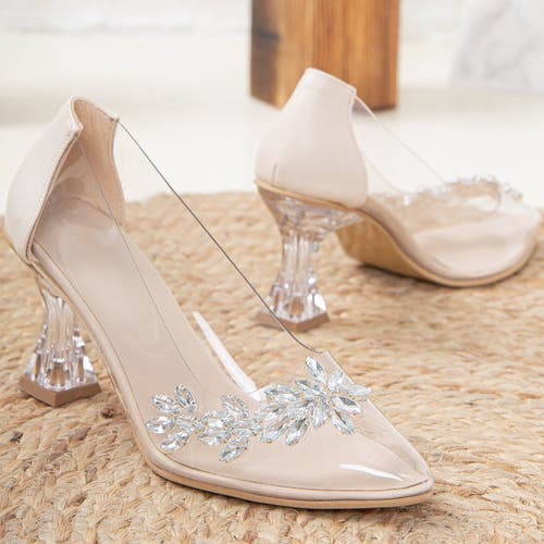 Forever & Always Shoes Cinderella Transparent High Heels In Transparent