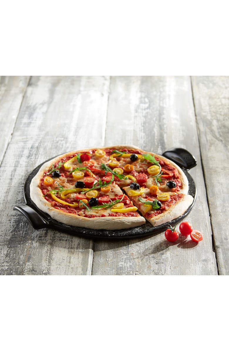 Emile Henry Made in France 14.5-Inch Flame Top Pizza Stone, Alternate, color, Figue