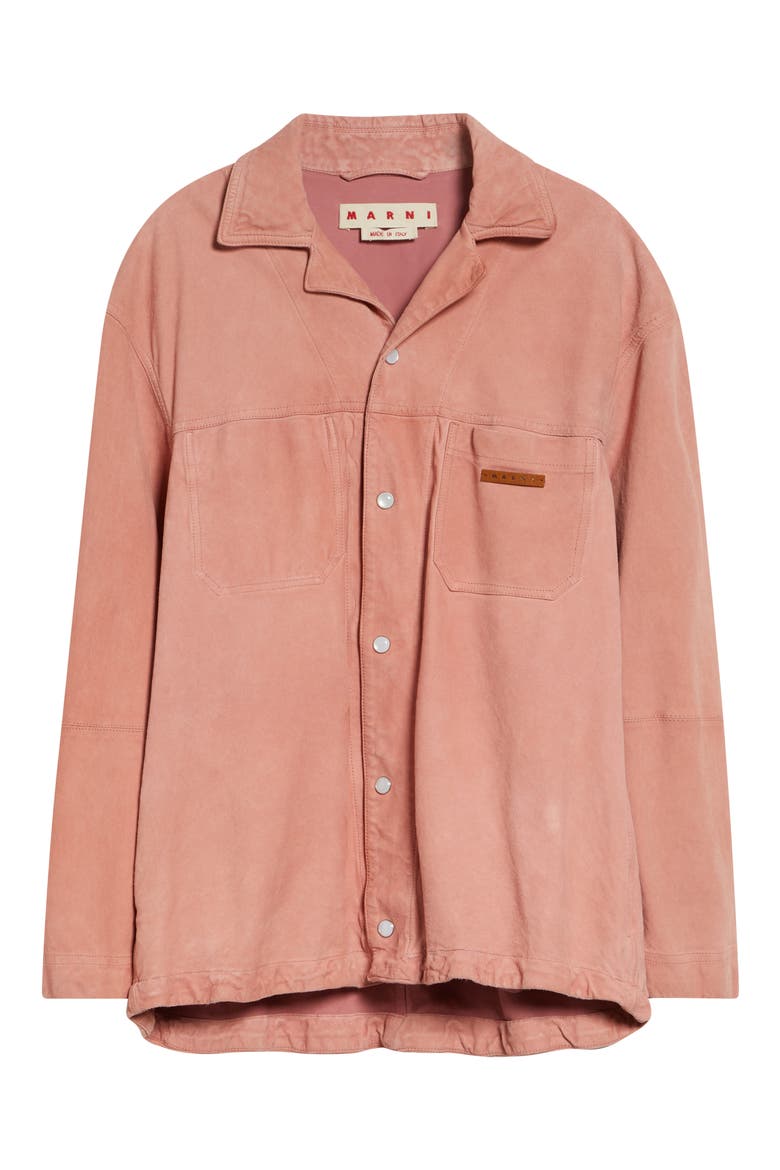 Soft Suede Overshirt, Alternate, color, CHALK MAUVE