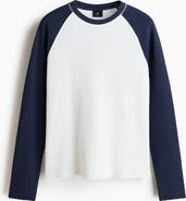 H&M Regular Fit Waffled Jersey Top