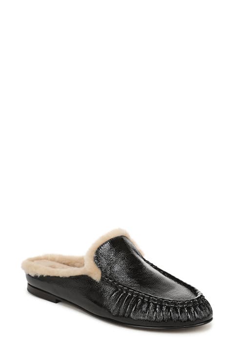 Tevshear Leather Flat Mule