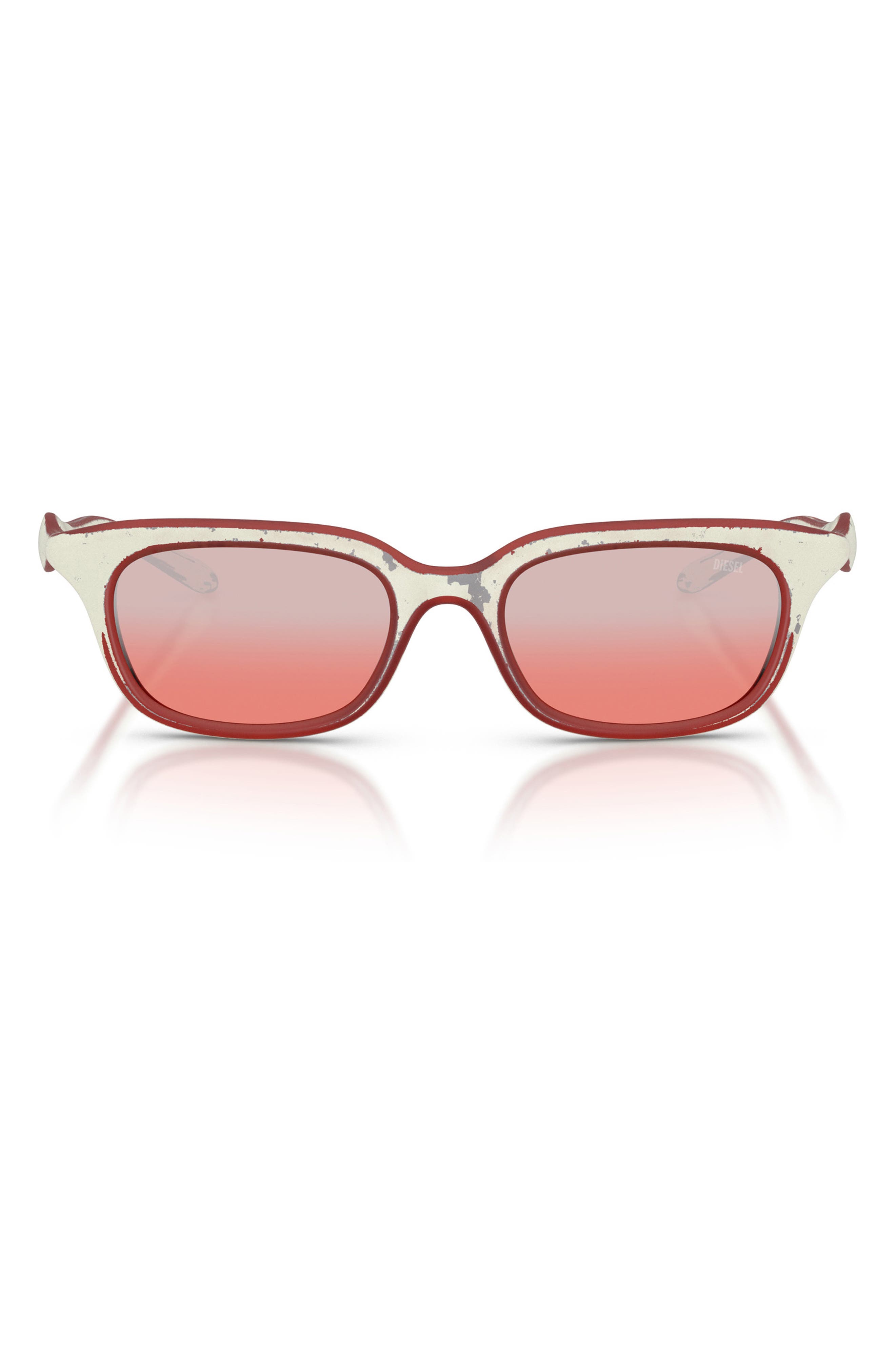 WHITE BARRELLING RED / RED