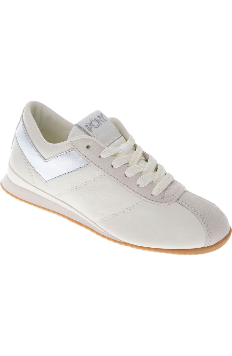 PONY KO-80 Low Classic Sneakers, Main, color, Snow White/Moonbeam/Silver