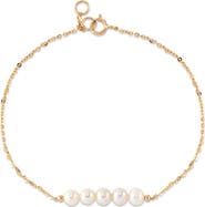 The Pearl Source 14K Gold Freshwater Pearl Addie Bracelet