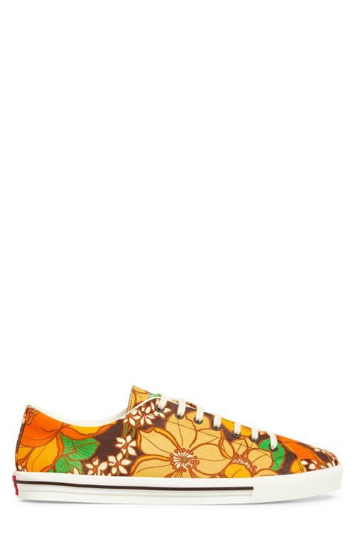 Prada Imprint Floral Sneaker In Multi