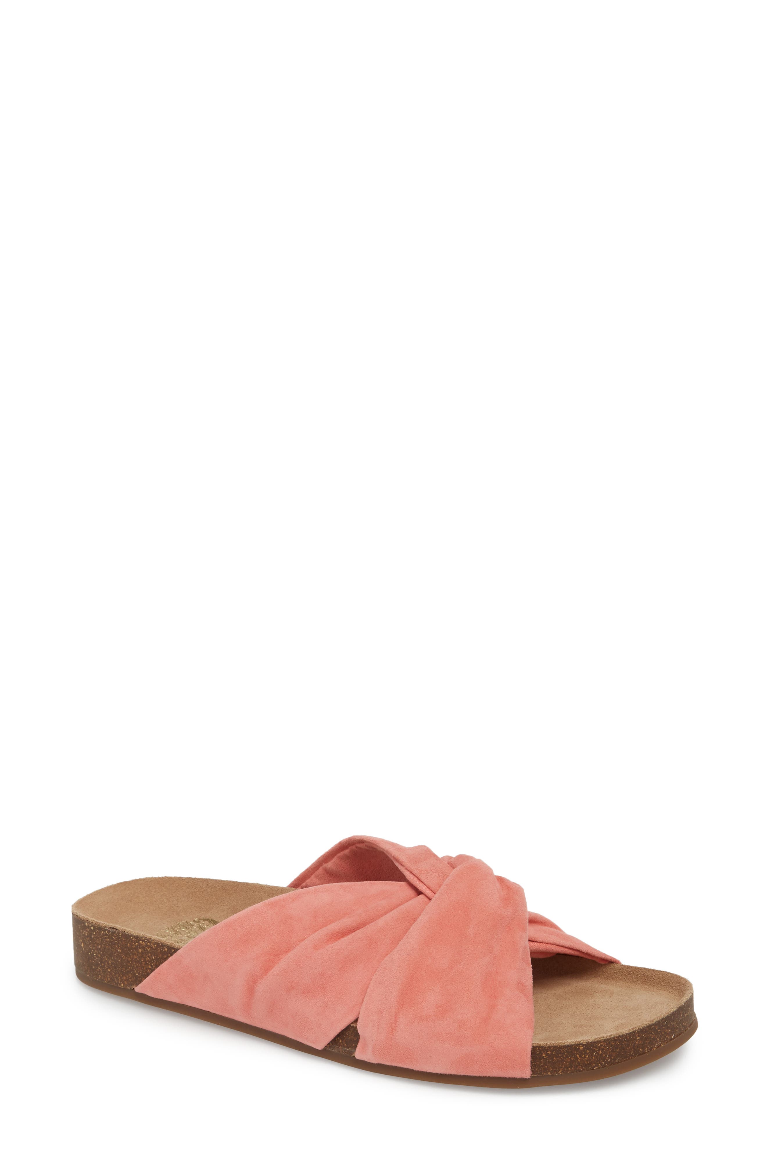 Biminti Slide Sandal, Main, color, FANCY FLAMINGO