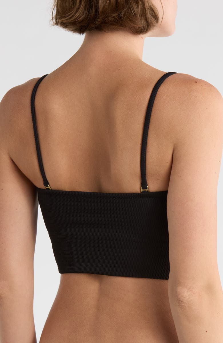 Vitamin A<sup>®</sup> Ava Bandeau Bikini Top, Alternate, color, Black