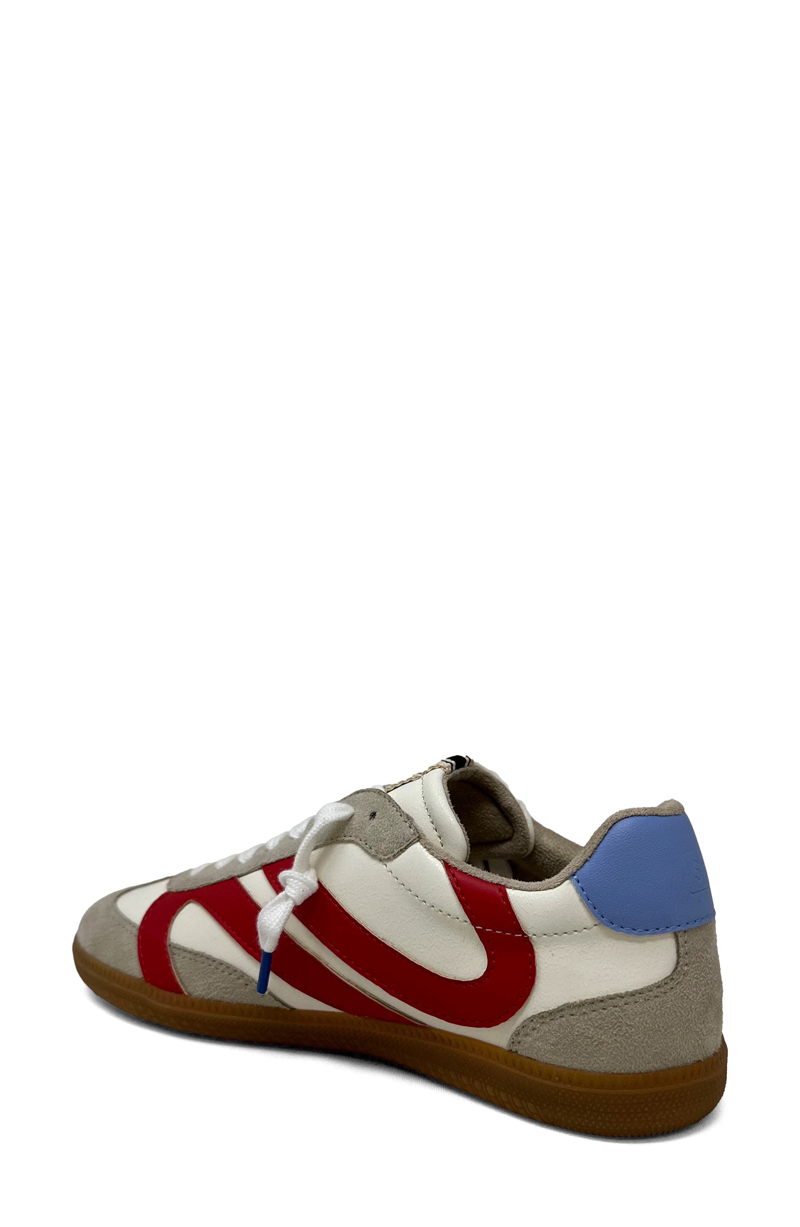 Sadie Sneaker, Alternate, color, RED