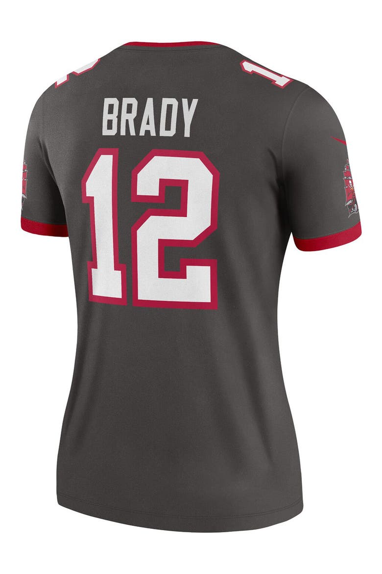 Women's Nike Tom Brady Pewter Tampa Bay Buccaneers Alternate Legend Jersey, Alternate, color, PEWTER