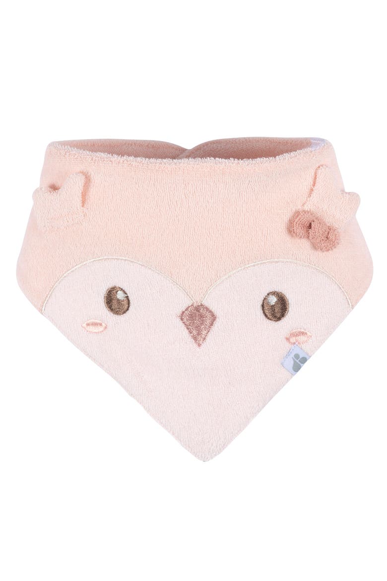 Bandana Bibs 3-Pack Multi Tan Patterns, Alternate, color, Owl